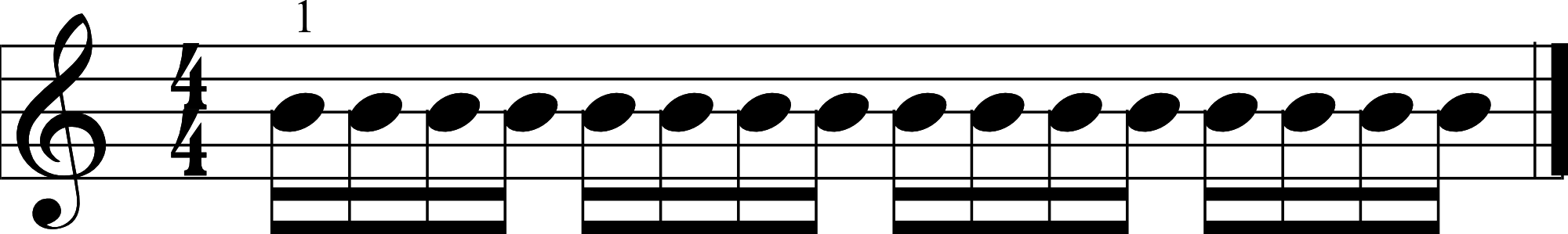 Sixteenth Note Example