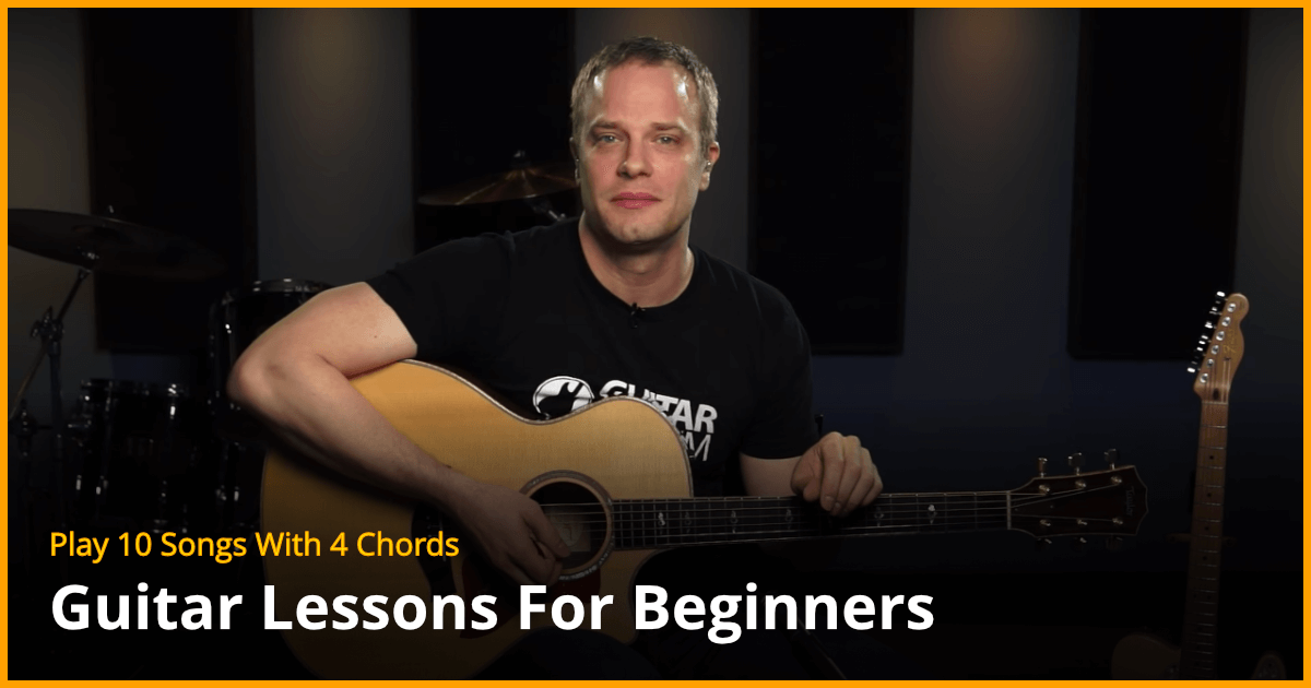 easy guitar songs with 4 chords